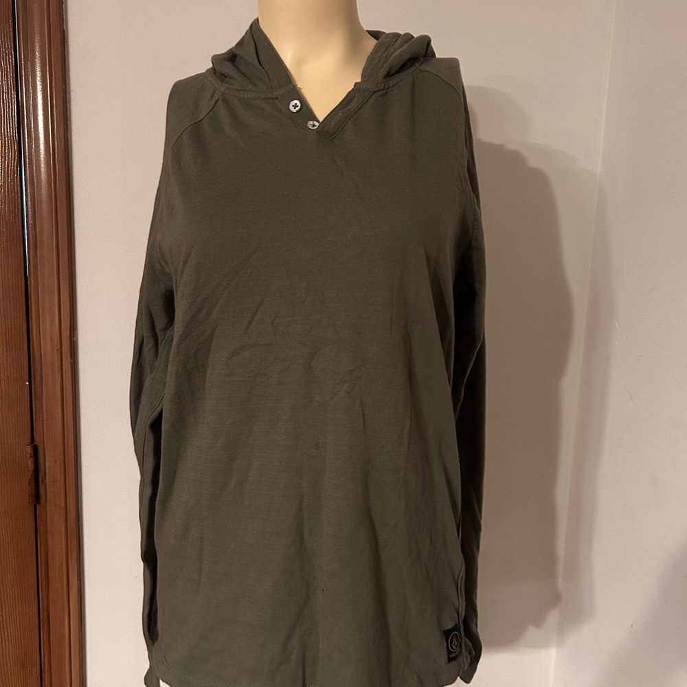 Volcom Olive Green Hooded Top